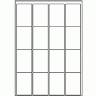 051 - Label Size 48mm x 71mm - 16 labels per sheet