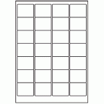 052 - Label Size 48mm x 38mm - 28 labels per sheet