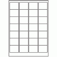 052 - Label Size 48mm x 38mm - 28 labels per sheet