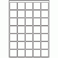 055 - Label Size 38mm x 38mm - 35 labels per sheet