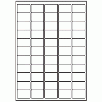 056 - Label Size 38mm x 25.4mm - 55 labels per sheet