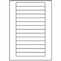 064 - Label Size 145mm x 19mm - 14 labels per sheet