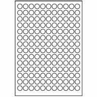 065 - Label Size 15mm dia - 154 labels per sheet