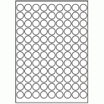 066 - Label Size 20mm dia - 108 labels per sheet