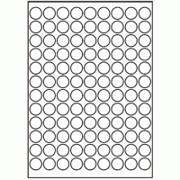 066 - Label Size 20mm dia - 108 labels per sheet