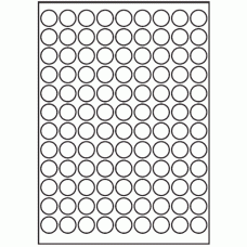 066 - Label Size 20mm dia - 108 labels per sheet 