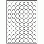 067 - Label Size 25.4mm dia - 70 labels per sheet