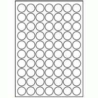 067 - Label Size 25.4mm dia - 70 labels per sheet