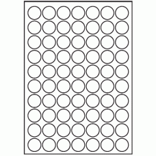 067 - Label Size 25.4mm dia - 70 labels per sheet 