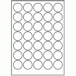 068 - Label Size 35mm dia - 35 labels per sheet