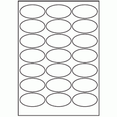 077 - Label Size 65mm x 35mm - 21 labels per sheet