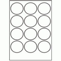 089 - Label Size 65mm x 60mm - 12 labels per sheet