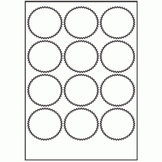 089 - Label Size 65mm x 60mm - 12 labels per sheet 