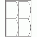 097 - Label Size 98mm x 140mm - 4 labels per sheet