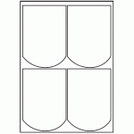 098 - Label Size 98mm x 140mm - 4 labels per sheet