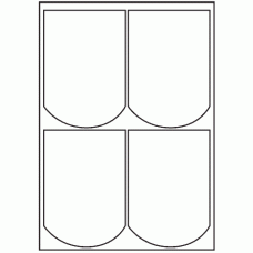 098 - Label Size 98mm x 140mm - 4 labels per sheet 