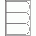 100 - Label Size 195mm x 90mm - 3 labels per sheet