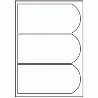 100 - Label Size 195mm x 90mm - 3 labels per sheet