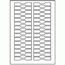 103 - Label Size 80mm x 15mm - 30 labels per sheet