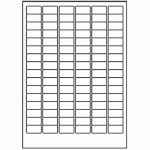 107 - Label Size 30mm x 16mm - 96 labels per sheet