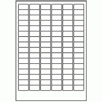 107 - Label Size 30mm x 16mm - 96 labels per sheet