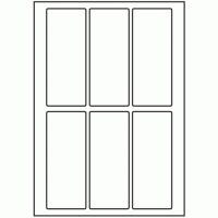 112 - Label Size 55mm x 135mm - 6 labels per sheet