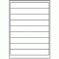 113 - Label Size 200mm x 30mm - 9 labels per sheet