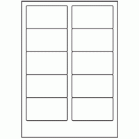 114 - Label Size 90mm x 50mm - 10 labels per sheet