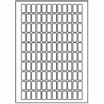 116 - Label Size 12mm x 25mm - 120 labels per sheet