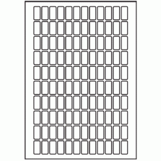 116 - Label Size 12mm x 25mm - 120 labels per sheet