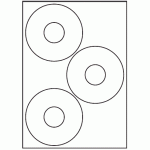 118 - Label Size CD 115mm - 3 labels per sheet