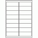 127 - Label Size 99.1mm x 33.9mm - 16 labels per sheet