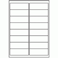 127 - Label Size 99.1mm x 33.9mm - 16 labels per sheet