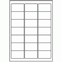 128 - Label Size 63.5mm x 38.1mm - 21 labels per sheet