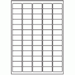 129 - Label Size 38.1mm x 21.2mm - 65 labels per sheet