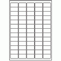 129 - Label Size 38.1mm x 21.2mm - 65 labels per sheet