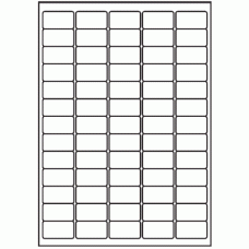 129 - Label Size 38.1mm x 21.2mm - 65 labels per sheet