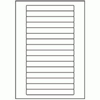 131 - Label Size Video Spine 145mm x 16.9mm - 16 labels per sheet