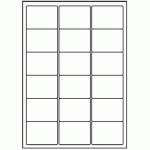 135 - Label Size 63.5mm x 46.6mm - 18 labels per sheet