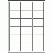 135 - Label Size 63.5mm x 46.6mm - 18 labels per sheet