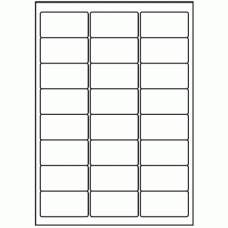 136 - Label Size 64mm x 33.9mm - 24 labels per sheet 