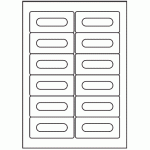 137 - Label Size Audio Cassette - 12 labels per sheet