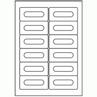 137 - Label Size Audio Cassette - 12 labels per sheet