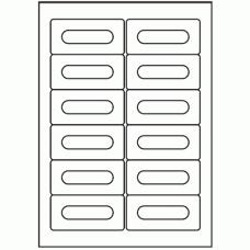 137 - Label Size Audio Cassette - 12 labels per sheet 