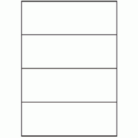 138 - Label Size 210mm x 73.8mm - 4 labels per sheet