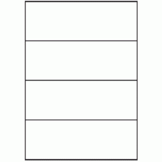 138 - Label Size 210mm x 73.8mm - 4 labels per sheet