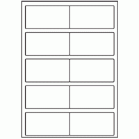 140 - Label Size 97mm x 50mm - 10 labels per sheet