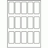 145 - Label Size 34mm x 75mm - 15 labels per sheet