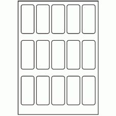 145 - Label Size 34mm x 75mm - 15 labels per sheet 