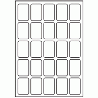 146 - Label Size 34mm x 51mm - 25 labels per sheet